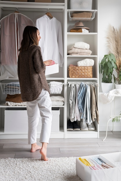 Renovação do guarda-roupa para o inverno