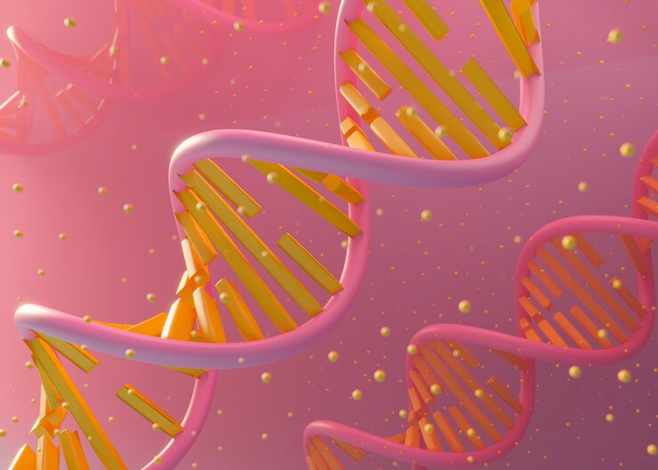Foto grátis representação 3d do dna