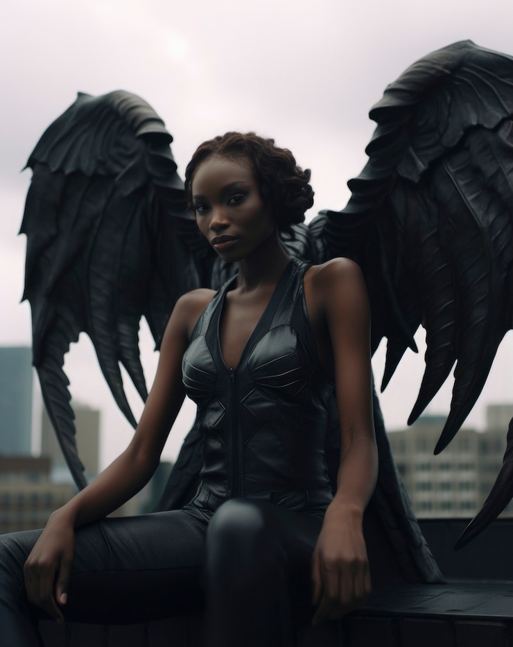 Foto grátis representação feminina de entidade demoníaca