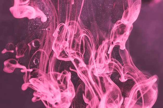 Resumo de medusa subaquática violeta em óleo