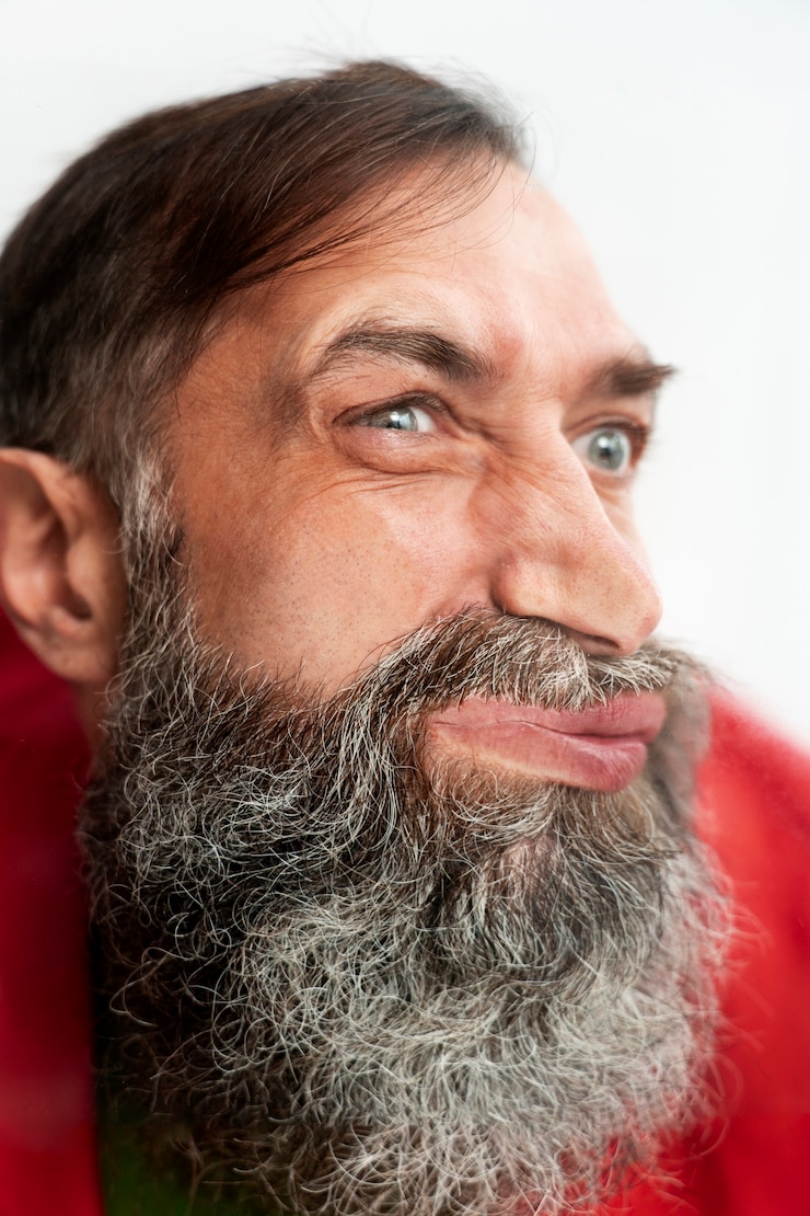Foto grátis retrato bizarro de uma pessoa velha