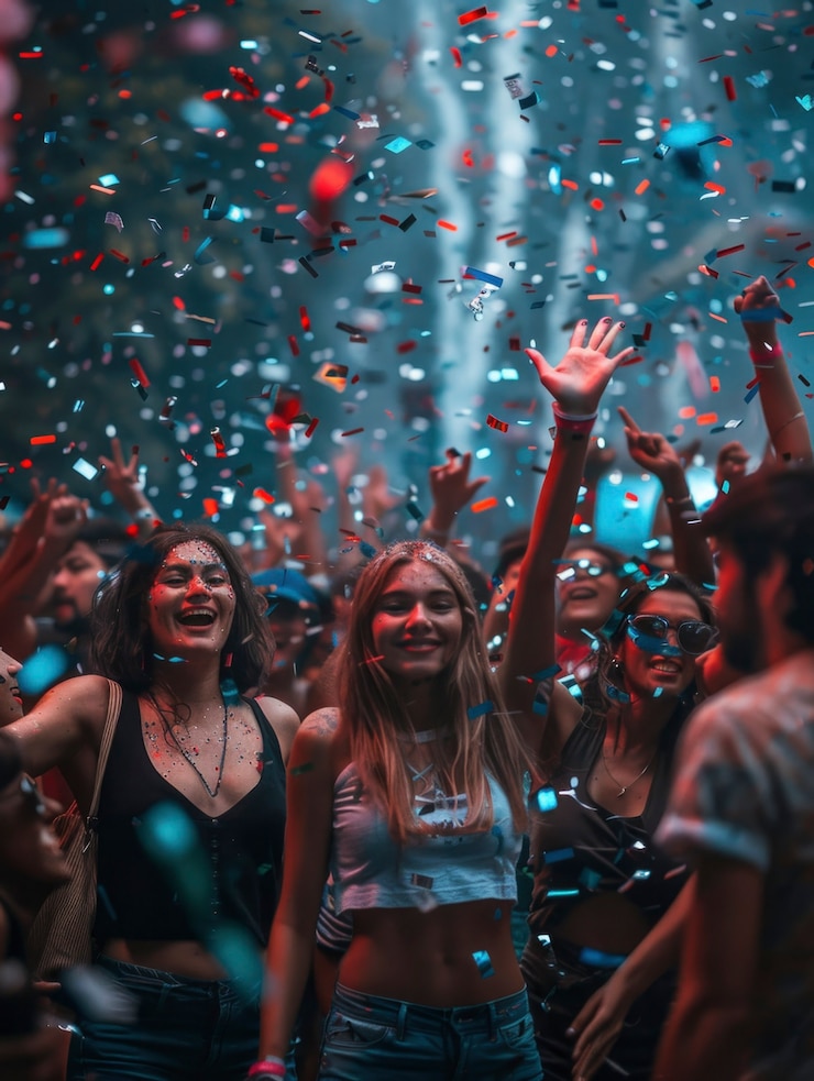 Foto grátis retrato cinematográfico de pessoas celebrando o dia da independência dos estados unidos, feriado nacional