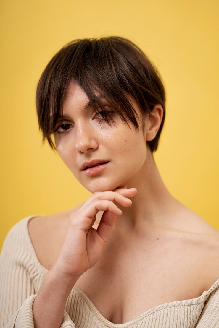 Foto grátis retrato de beleza de jovem adulto