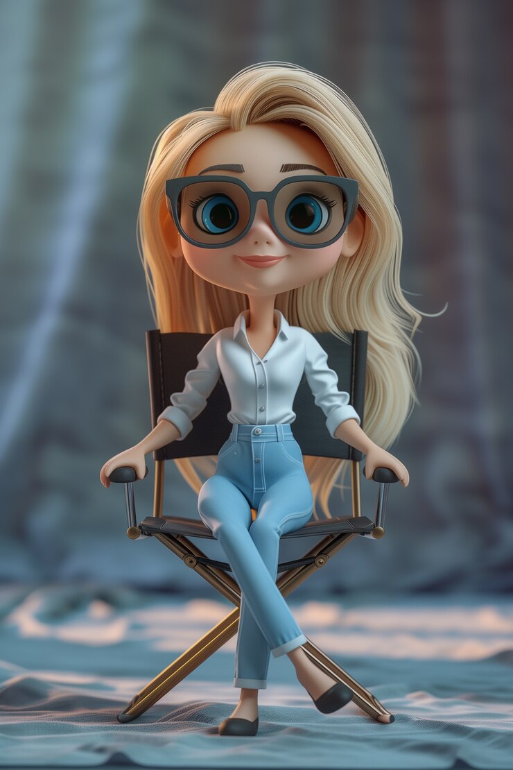 Foto grátis retrato de desenho animado em 3d de uma mulher trabalhadora na celebração do dia do trabalho