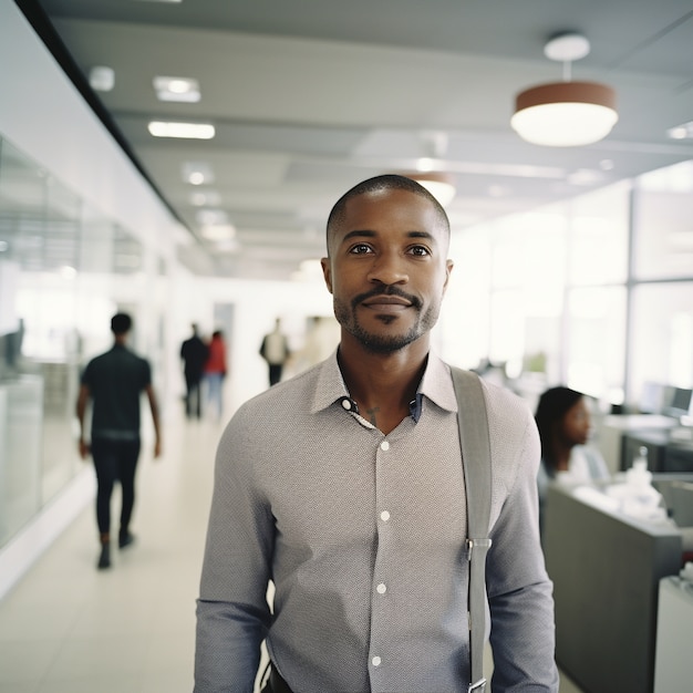 Retrato de empresário profissional e elegante