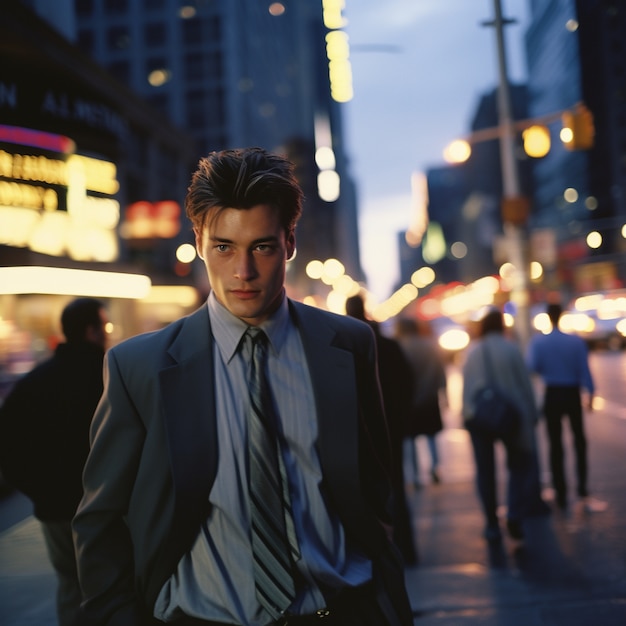 Retrato de empresário profissional e elegante