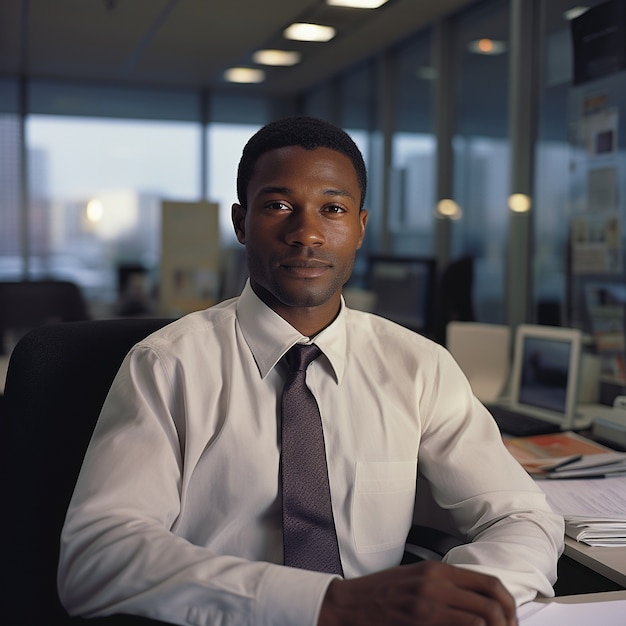 Retrato de empresário profissional e elegante