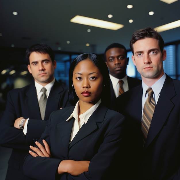 Foto grátis retrato de empresários profissionais trabalhando juntos