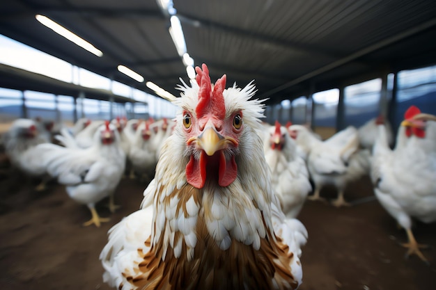 Foto grátis retrato de frango imagem gerada pela ia