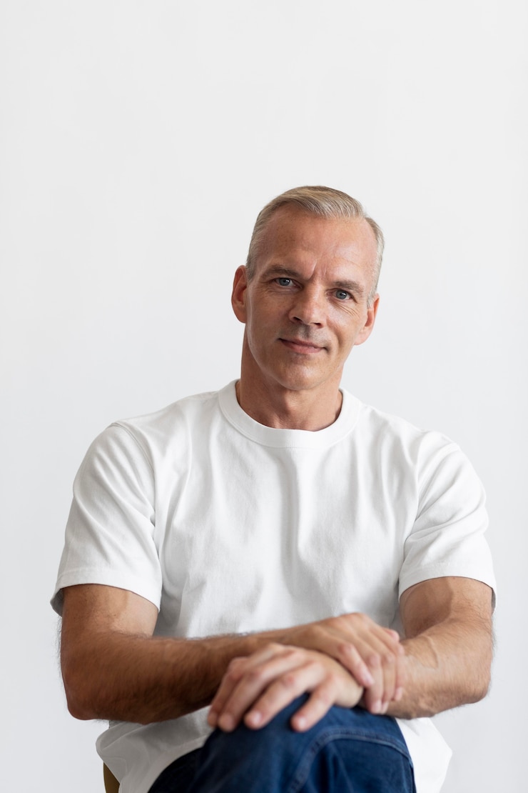 Foto grátis retrato de homem de meia-idade confiante