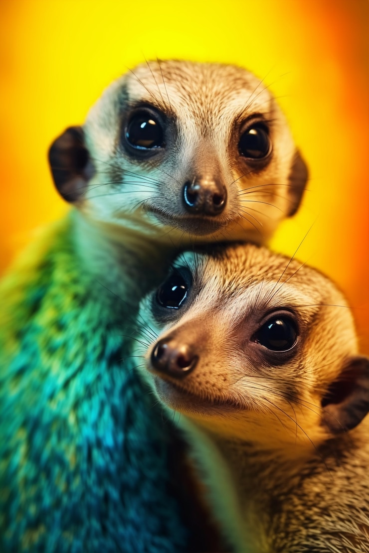 Foto grátis retrato de mangostas