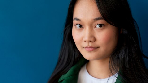 Foto grátis retrato de menina adolescente asiática