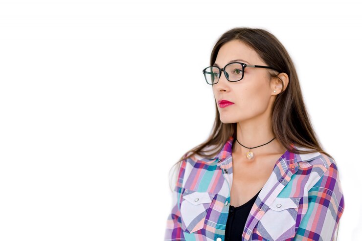 Foto grátis retrato de mulher de óculos