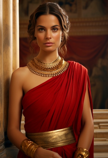 Retrato de mulher do antigo império romano