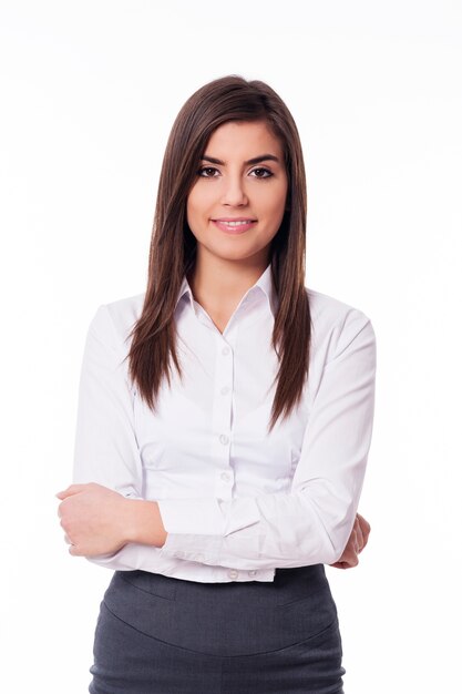Retrato de mulher inteligente