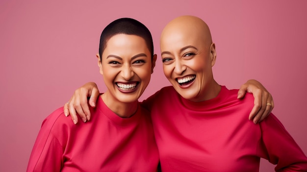 Foto grátis retrato de mulheres felizes de plano médio