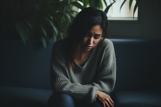 Foto grátis retrato de pessoa com depressão