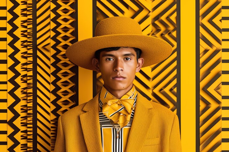 Foto grátis retrato de pessoa vestindo amarelo