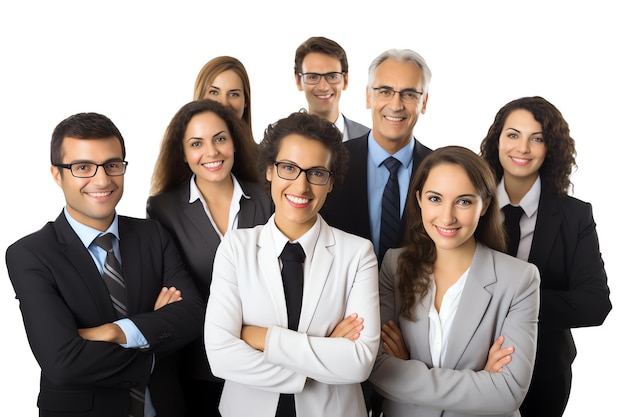 Foto grátis retrato de pessoas de negócios da equipe imagem gerada pela ia