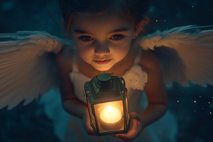 Foto grátis retrato de ser humano retratado com asas de anjo