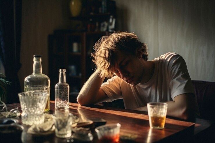 Foto grátis retrato de um adolescente que sofre de ressaca