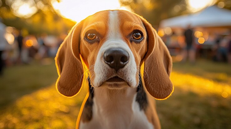 Foto grátis retrato de um adorável beagle