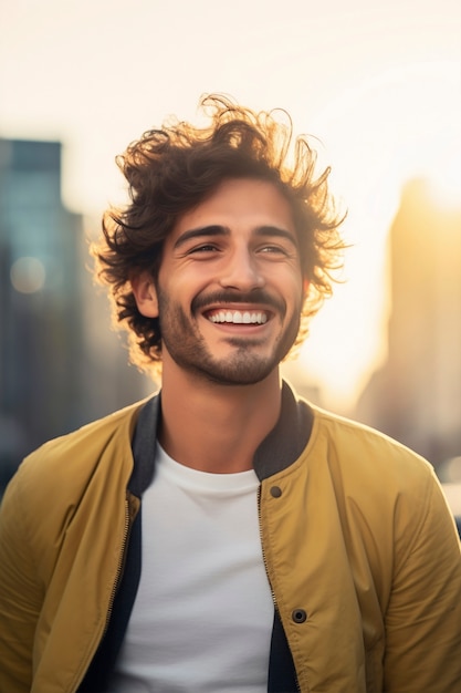 Retrato de um homem bonito