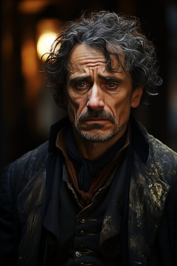 Foto grátis retrato de um homem deprimido