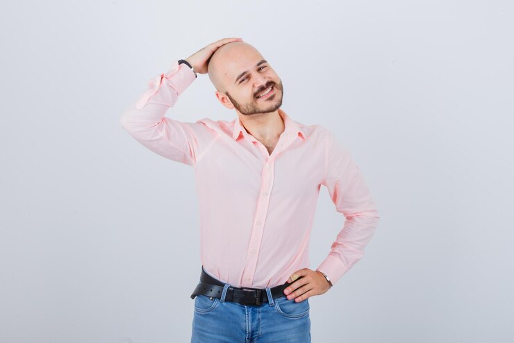 Foto grátis retrato de um jovem alegre
