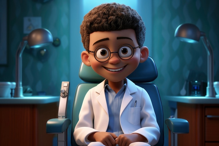 Foto grátis retrato de um médico masculino 3d