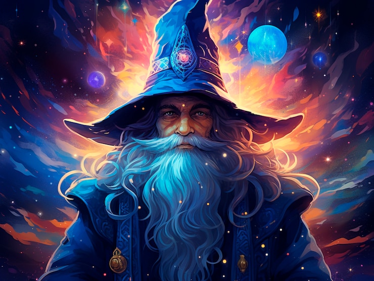 Foto grátis retrato de um personagem mágico de fantasia