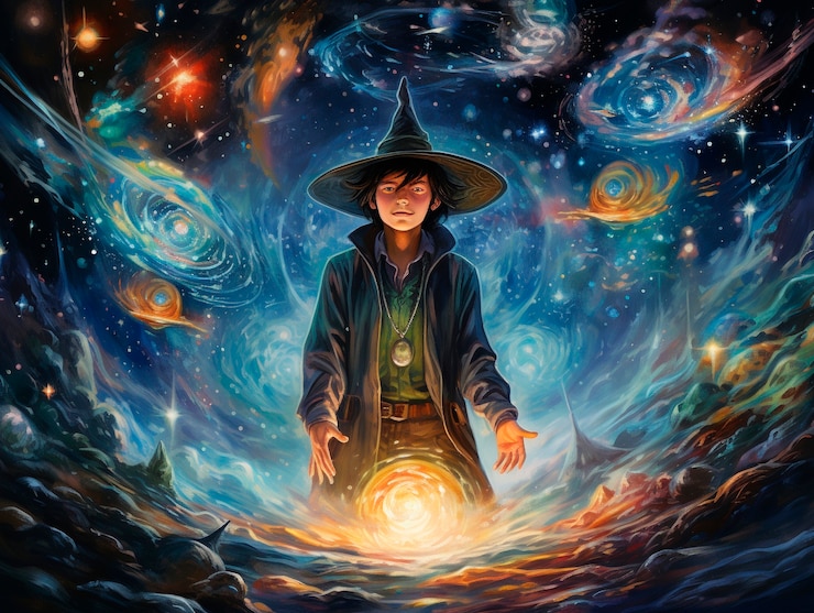 Foto grátis retrato de um personagem mágico de fantasia