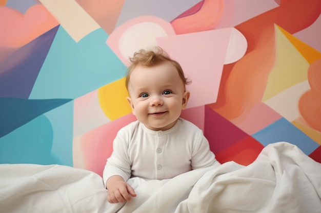 Foto grátis retrato de um recém-nascido adorável