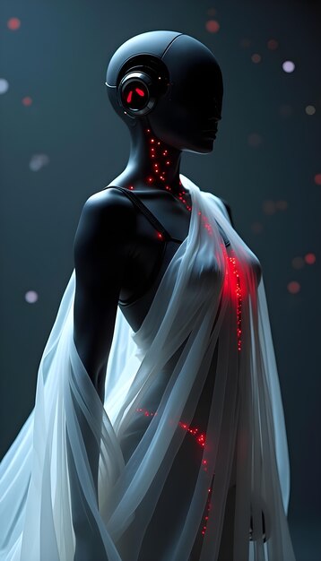 Retrato de um robô à moda