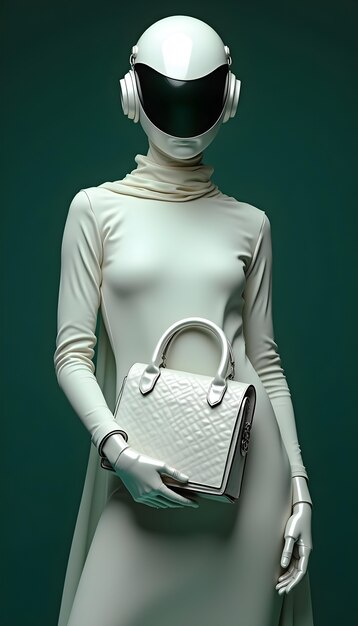 Retrato de um robô à moda