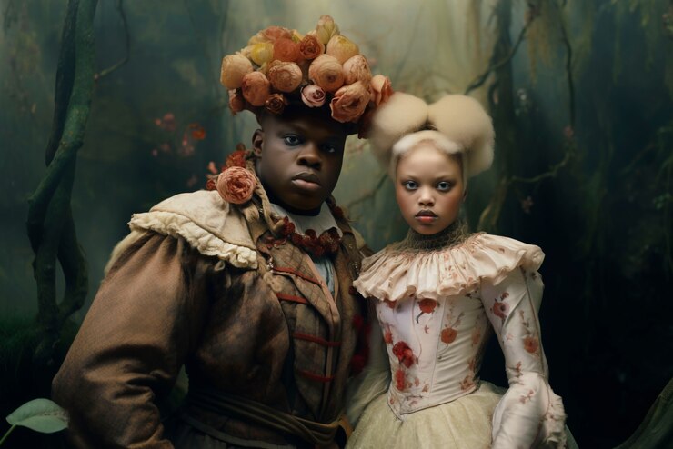 Foto grátis retrato de um ser mitológico surrealista com a estética do núcleo das fadas
