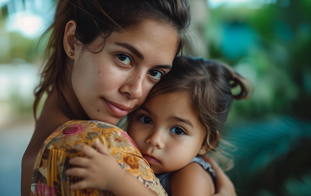 Foto grátis retrato de uma família não tradicional com mãe solteira