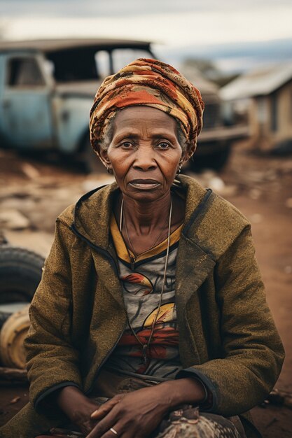 Retrato de uma mulher triste