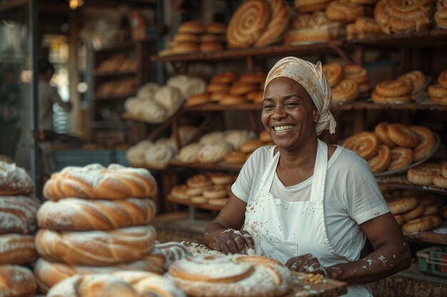 Retrato de uma pessoa que possui e gere a sua própria empresa