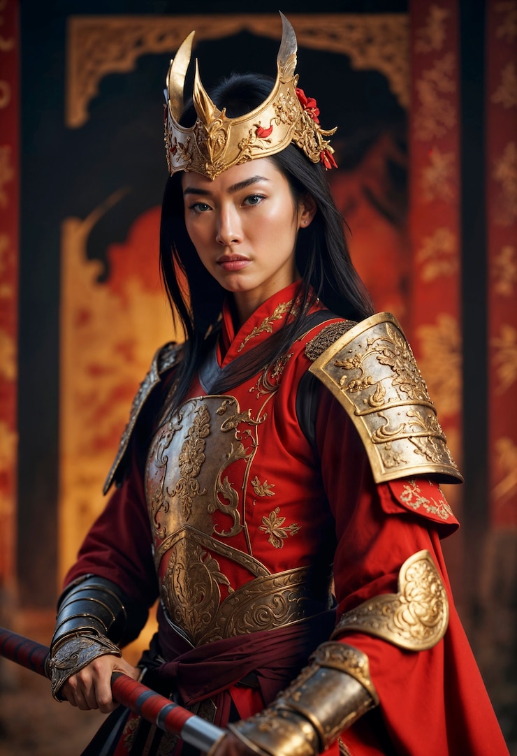 Foto grátis retrato de uma princesa guerreira