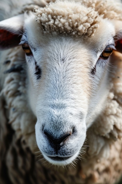 Retrato simples de ovelha