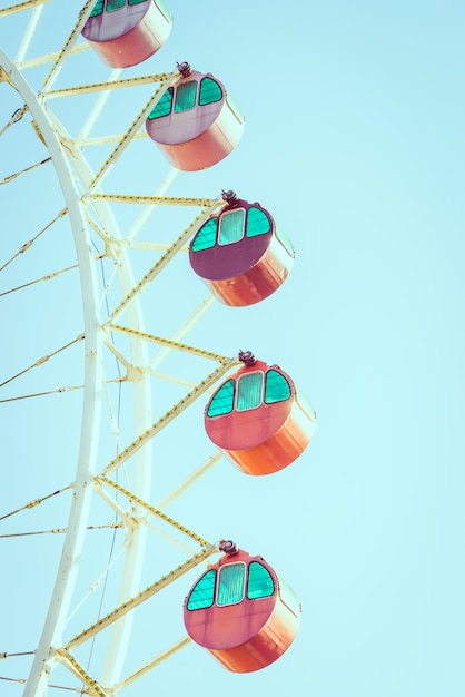 Foto grátis roda gigante vintage no parque