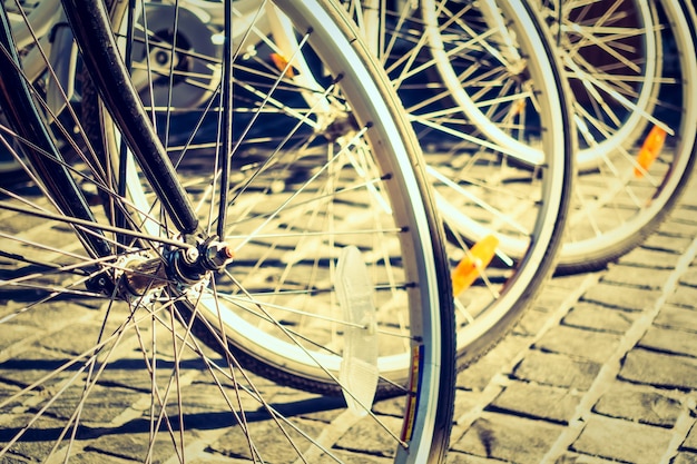 rodas de desporto bicicleta andar do vintage
