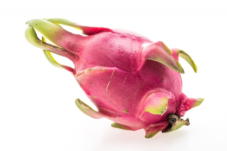 Foto grátis rosa vibrante maduro único branco