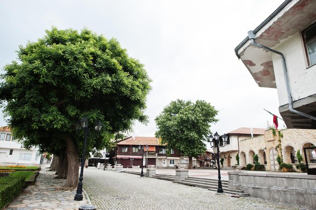 Rua na cidade velha de Nesebar Bulgária