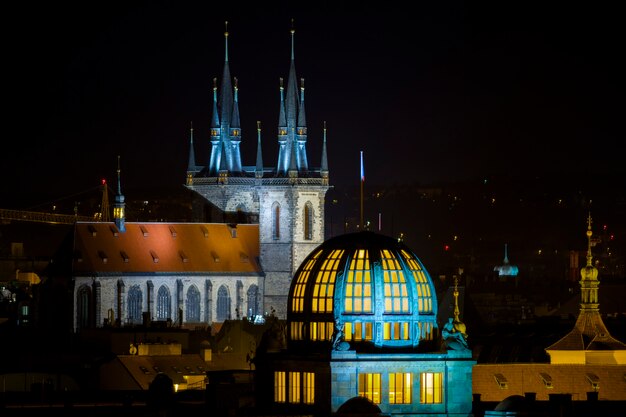 Ruas limpas da cidade de praga