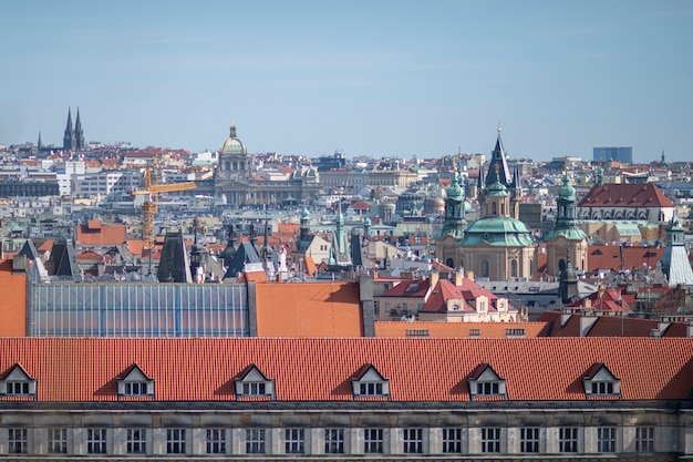 Ruas limpas da cidade de praga