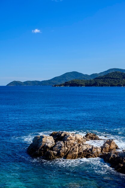 Ruínas da antiga cidade stageira em Halkidiki, Grécia