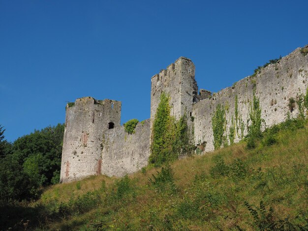 Ruínas do castelo de chepstow em chepstow