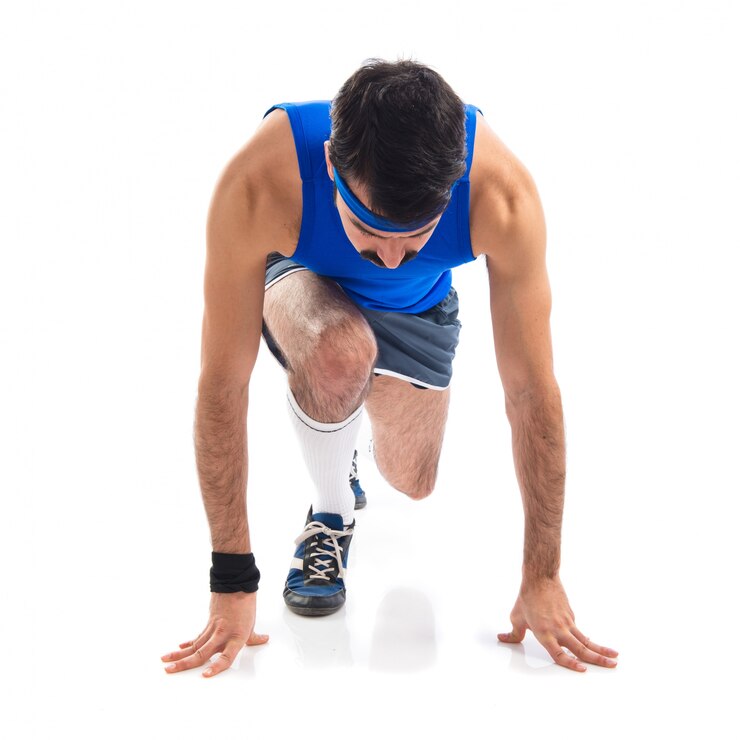 Foto grátis runner pronto para correr